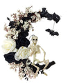 Gotische Halloween Krans met Schedel – 45 cm Deurdecoratie