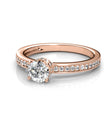 Elise Ring - Roségoud en kristal - jvrmonkeydesign #