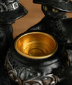 Halloween Heksenkat Beeld – Resin & Messing Decoratie