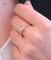 Elise Ring - Roségoud en kristal - jvrmonkeydesign #