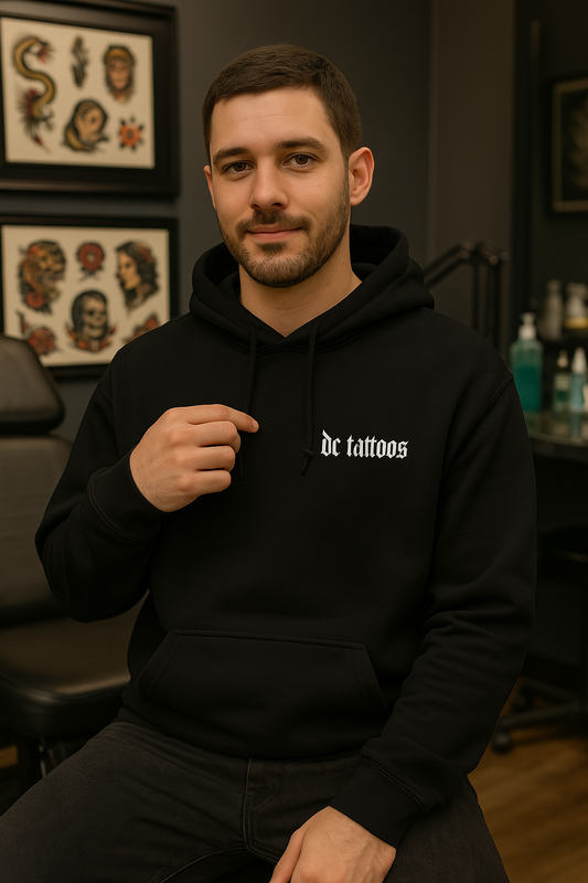 🖤 DC Tattoos Hoodie - jvrmonkeydesign #