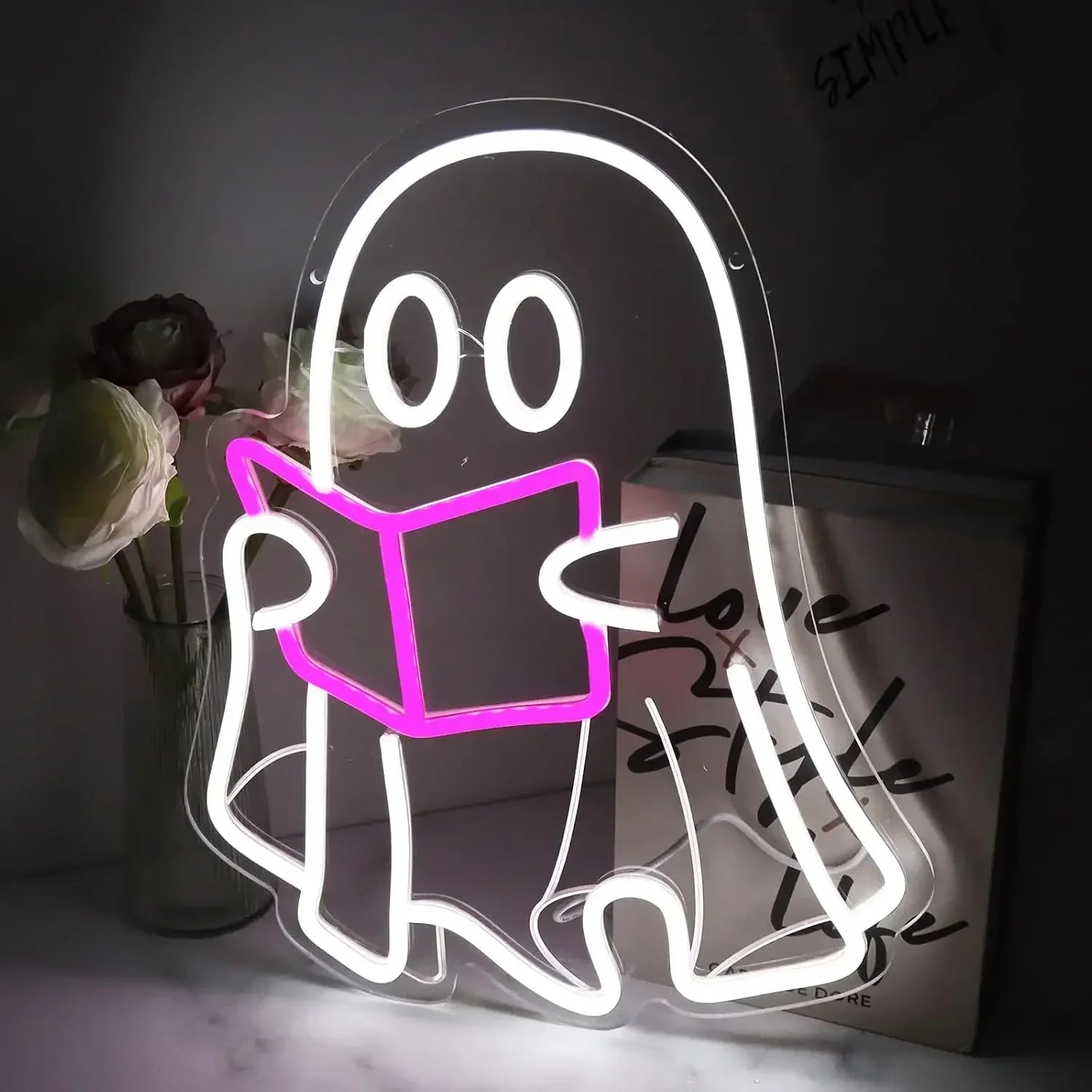 Halloween Neon Sign – Pompoen & Spook Ontwerp