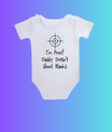 Romper – I’m Proof Daddy Doesn’t Shoot Blanks - jvrmonkeydesign #