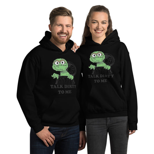 Uniseks hoodie talk dirty to me - jvrmonkeydesign #