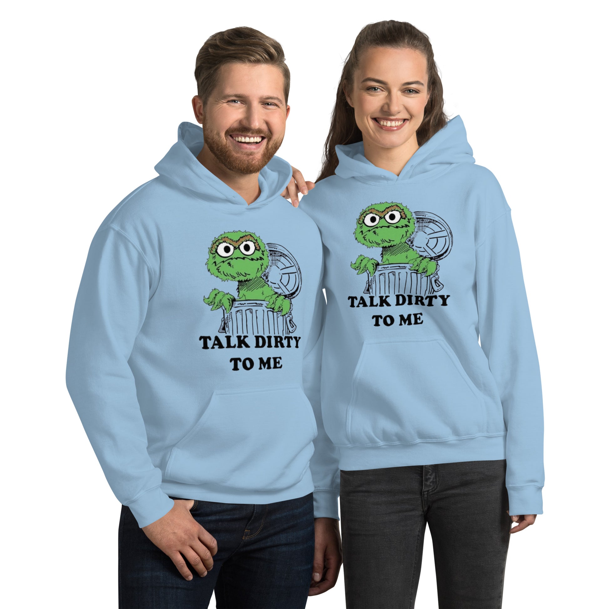 Uniseks hoodie talk dirty to me - jvrmonkeydesign #
