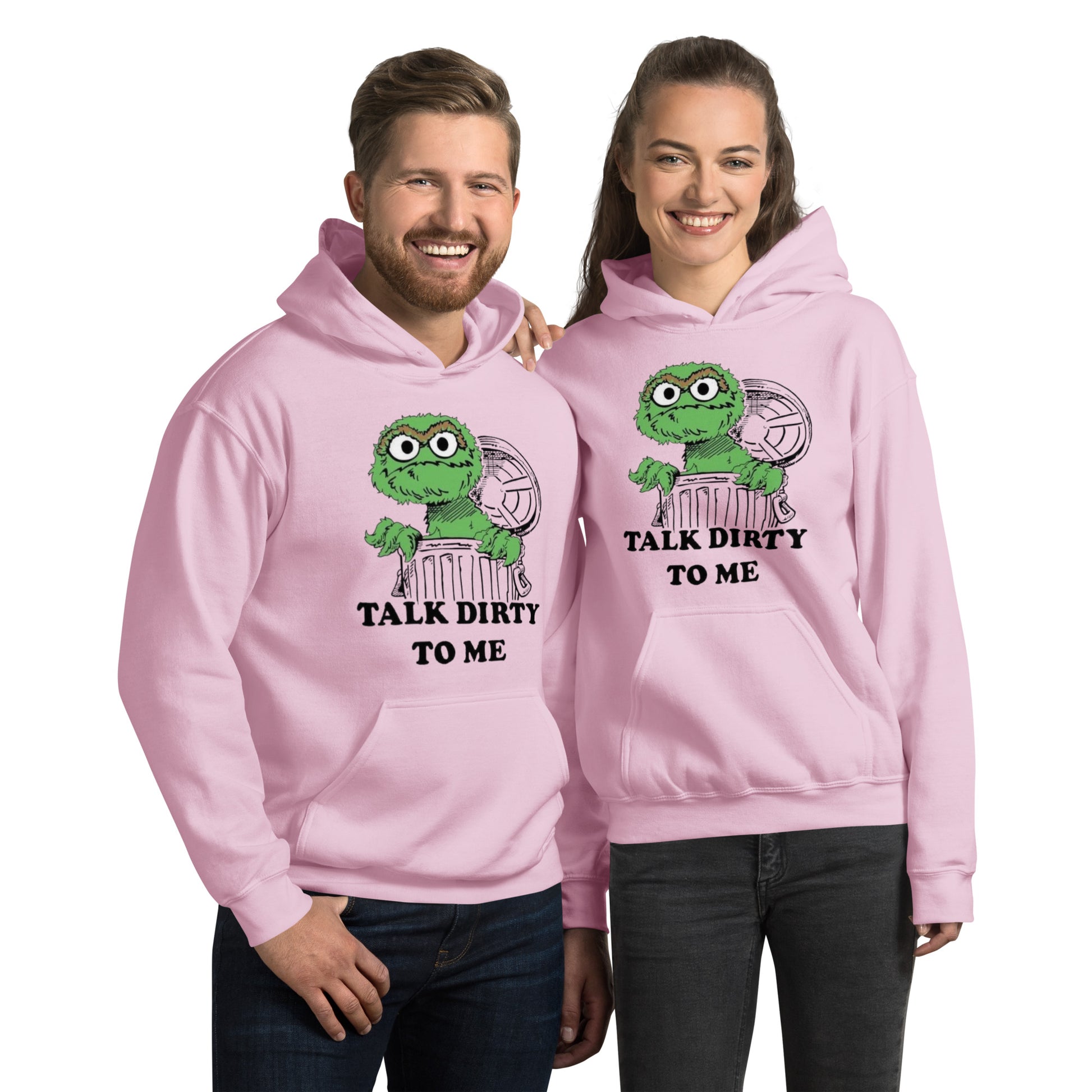 Uniseks hoodie talk dirty to me - jvrmonkeydesign #