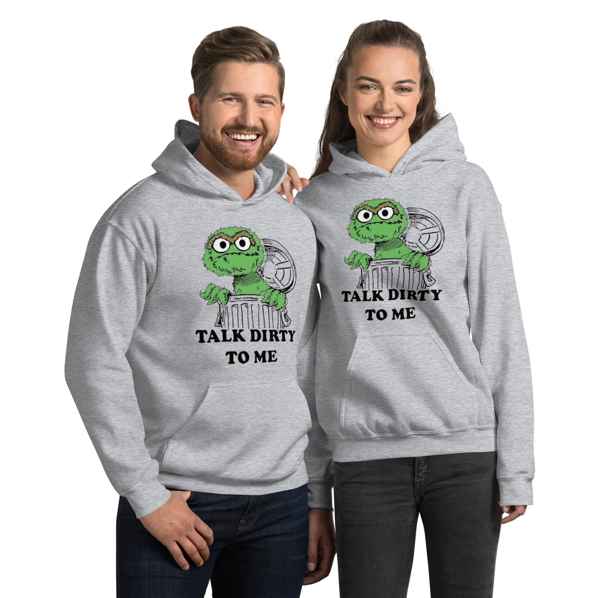 Uniseks hoodie talk dirty to me - jvrmonkeydesign #