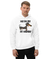 Hoodie ‘Wanna Pet My Wiener? - jvrmonkeydesign #